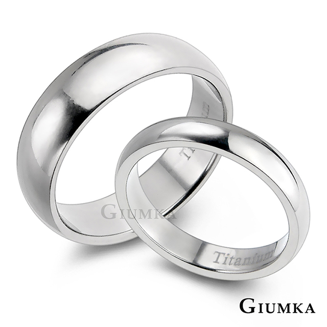 GIUMKA 純鈦戒素亮面情侶戒指 多款任選 MR00115