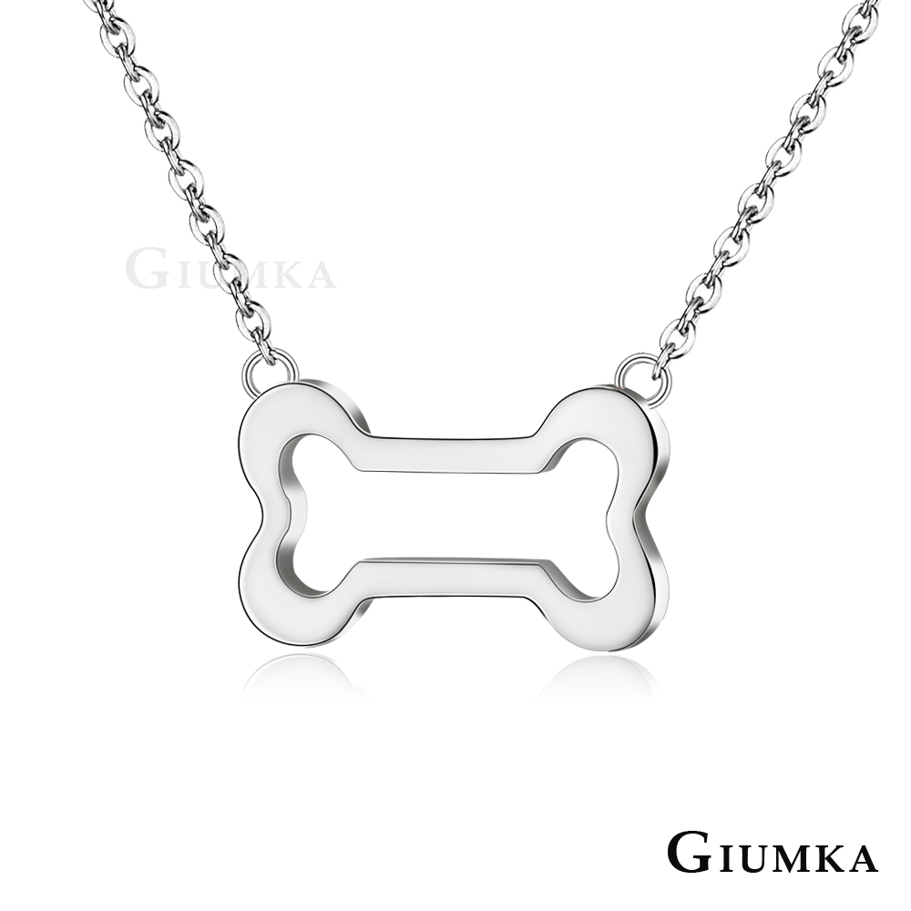 【GIUMKA】 狗骨頭珠寶白鋼項鍊 銀色 MN4103-1