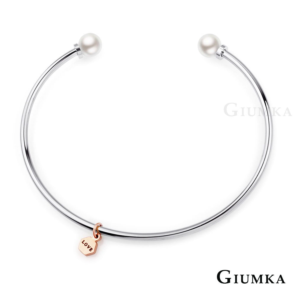 【GIUMKA】開口C字手環 銀色A款 MB5030-1