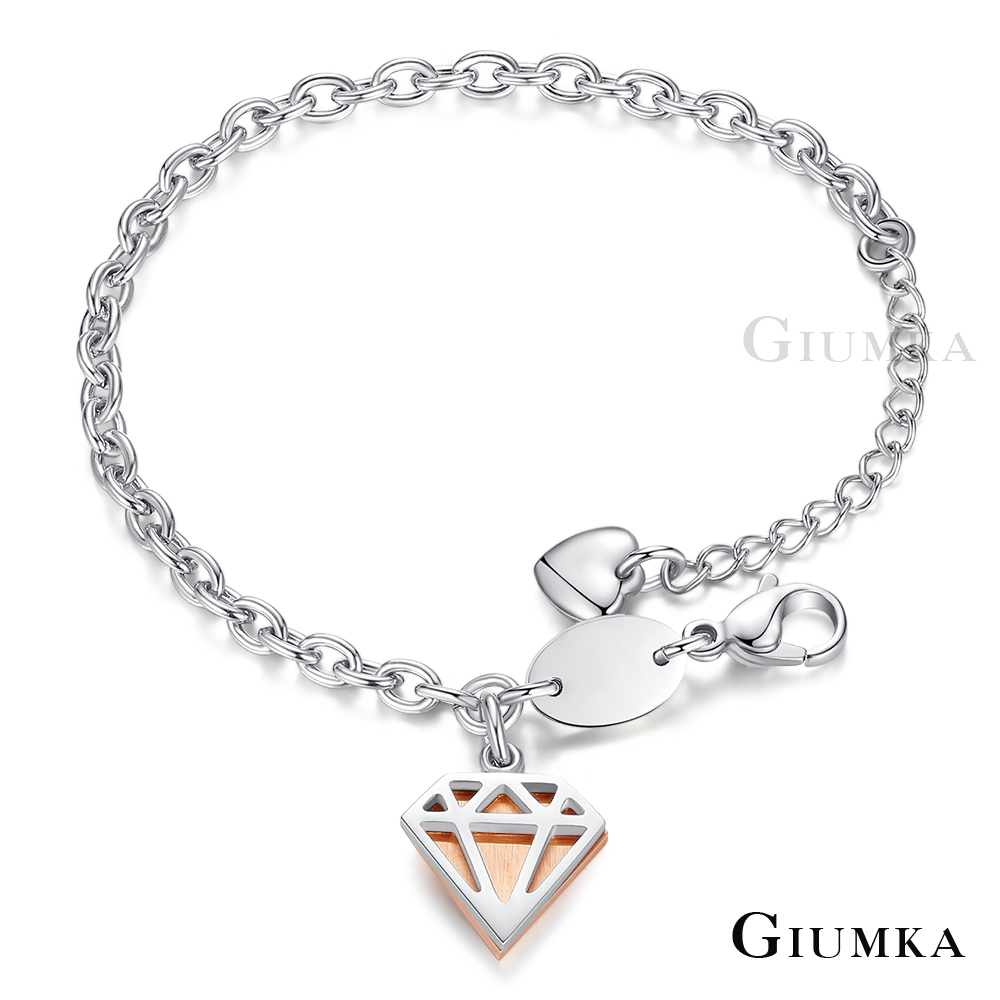 【GIUMKA】鑽石手鍊 玫金 MH5067