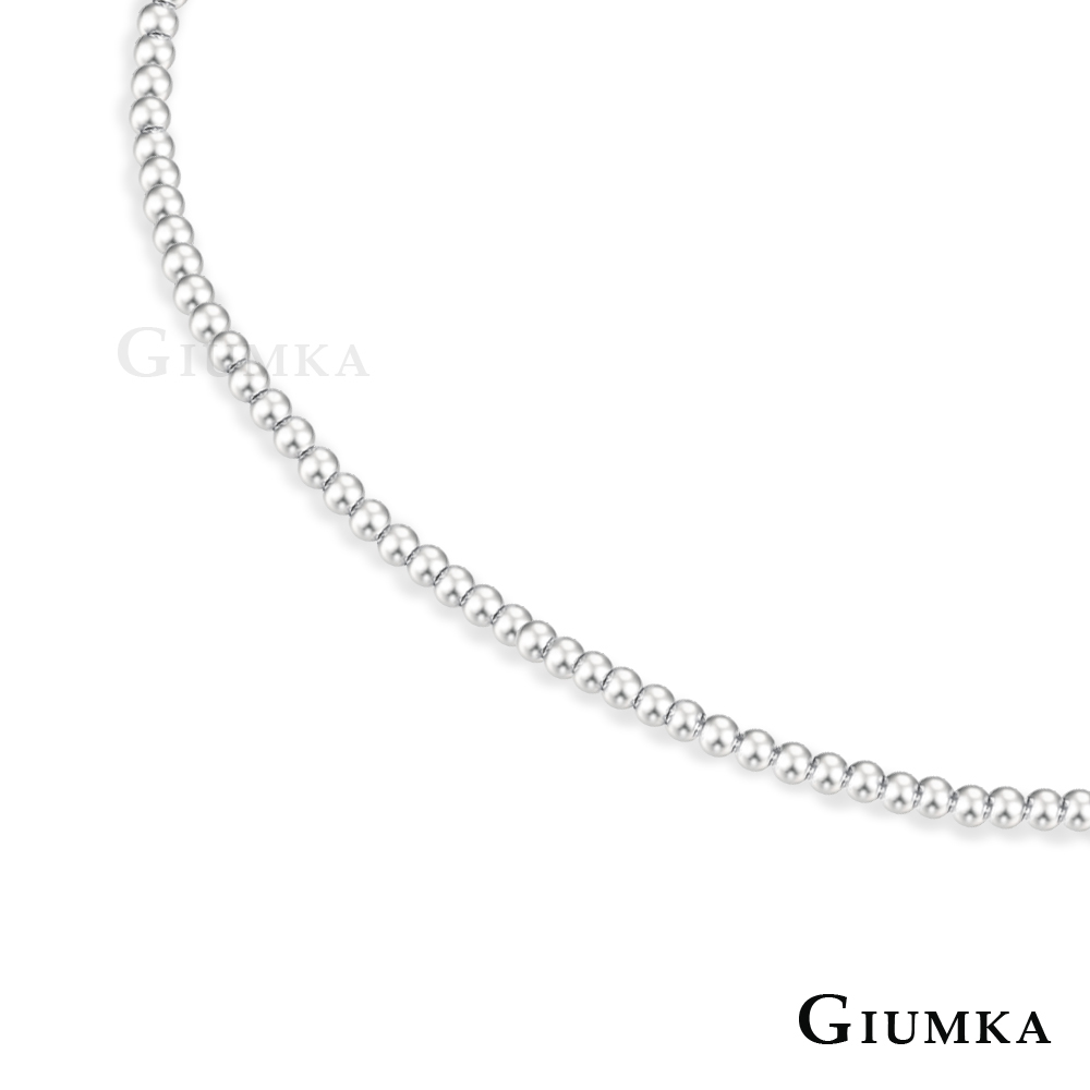 GIUMKA 純銀珠珠手鍊 簡約單鍊 圓珠直徑0.2CM 925純銀 MHS06044