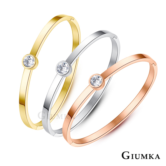 GIUMKA 甜美單鑽白鋼手環 多色任選 MB08067