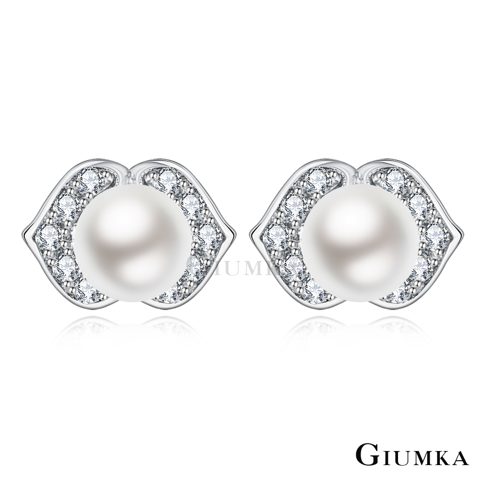 GIUMKA 925純銀 珍心寵愛珍珠耳環 MFS06079