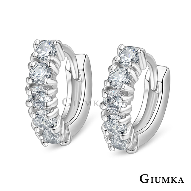 GIUMKA 絢麗歐風 易扣式耳環 銀色款 任選兩色 MF07008-1