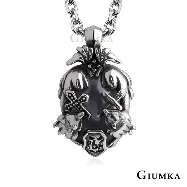 GIUMKA 聖騎士盾牌項鍊 兩色任選 MN08052