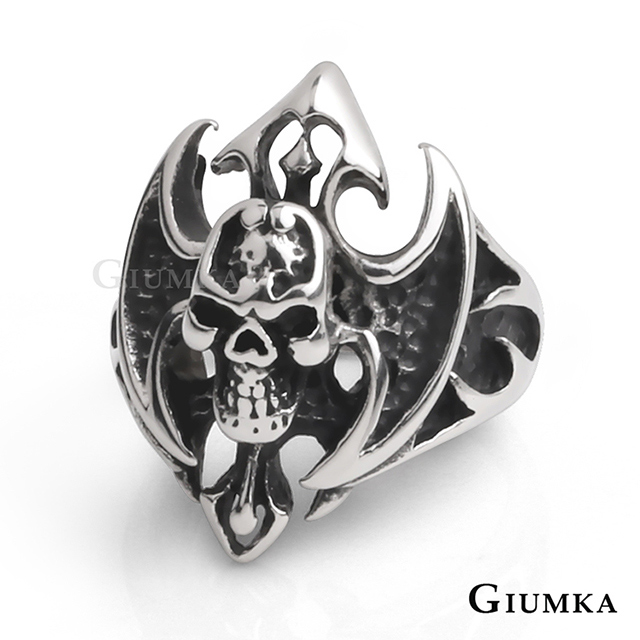 GIUMKA 魔界轉生白鋼個性戒指 MR08008