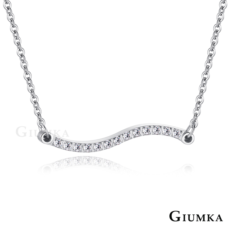 GIUMKA 心的律動滿鑽項鍊 MN5213 (四歀任選)