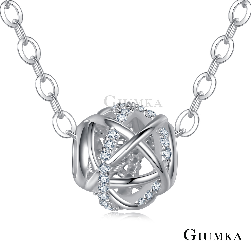 【GIUMKA】925純銀 簡約鏤空小圓圈項鍊 經典設計款 MNS06003