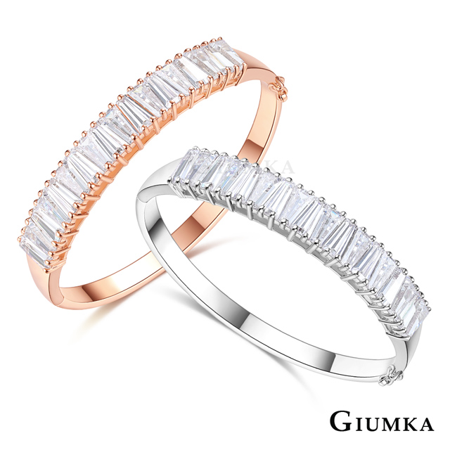 GIUMKA 白K飾 奢華造型手環-共2色 MB07006
