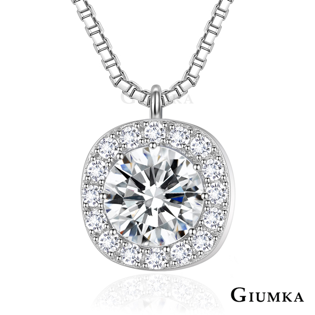 GIUMKA 時尚方鑽 唯一真愛 925純銀項鍊 MNS07121