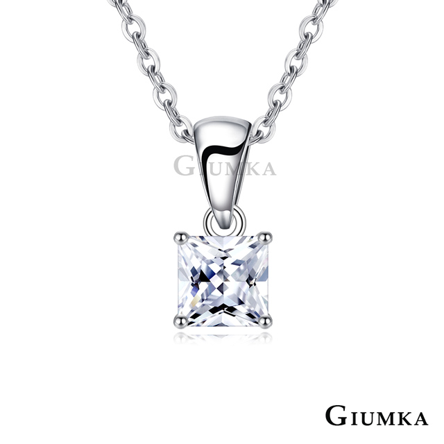GIUMKA 純銀項鍊 幾何方鑽 兩款任選 MNS09060-1