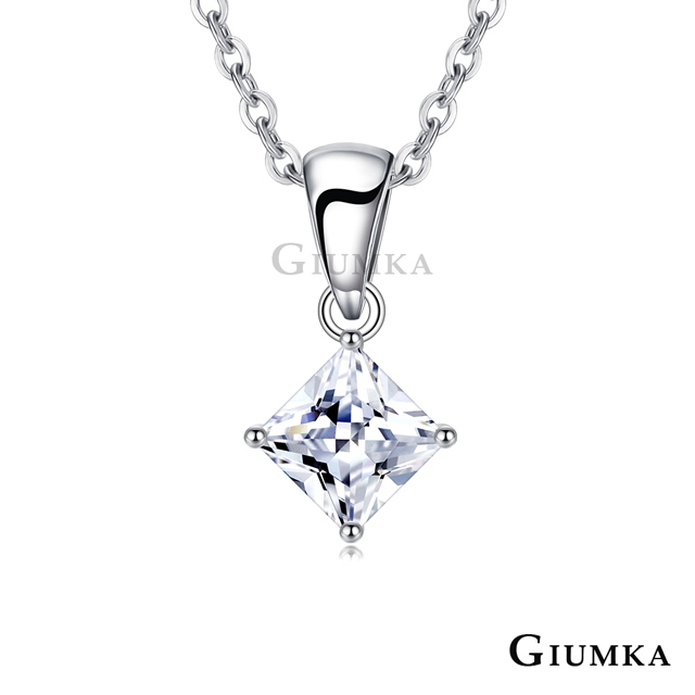GIUMKA 純銀項鍊 幾何方鑽 兩款任選 MNS09059-1
