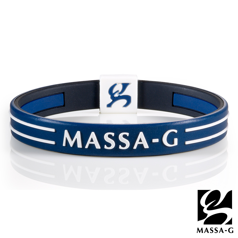 MASSA-G Energy Plus雙面鍺鈦能量手環-深藍