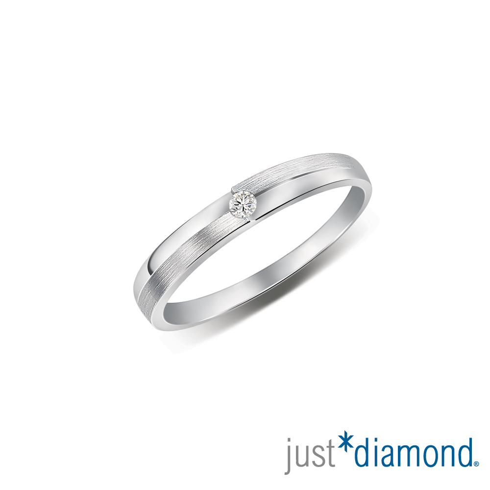 【Just Diamond】美好誓言 18K金 鑽石戒指 (對戒-女戒)