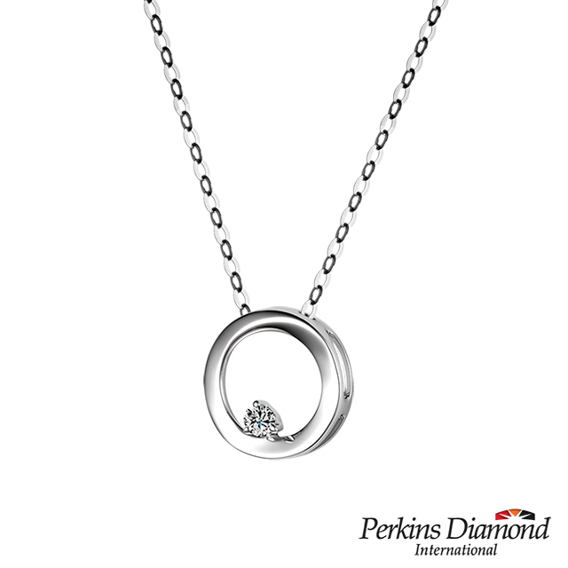 鑽石項鍊 PERKINS 伯金仕 Circle系列 18K金鑽石項鍊