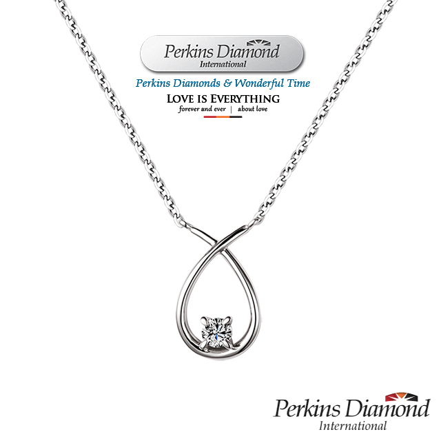 PERKINS 伯金仕 Pisces系列 18K金鑽石項鍊