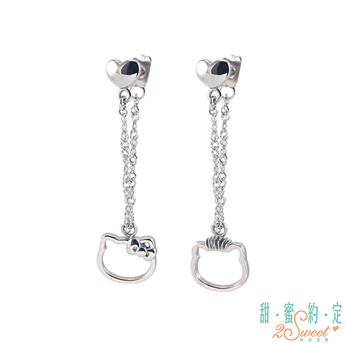 甜蜜約定 HelloKitty 想念妳白鋼耳環