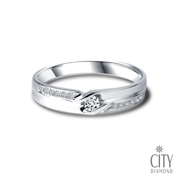 City Diamond引雅『愛的禮讚』7分鑽石戒指L00307
