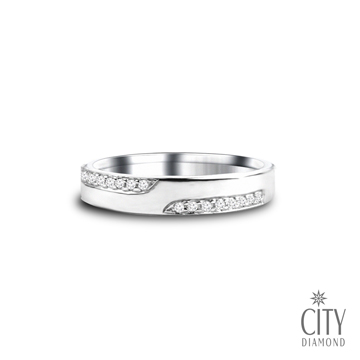 City Diamond引雅『美好時光』10分鑽石戒指(男)L00818