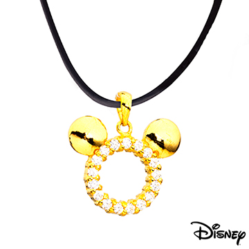 Disney迪士尼金飾 星光米奇黃金墜子 送項鍊