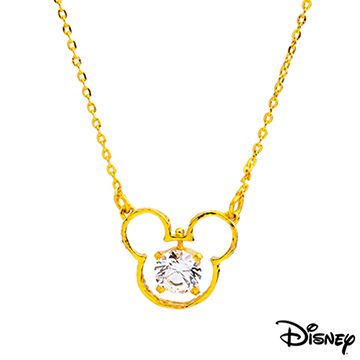Disney迪士尼金飾 快樂米奇黃金項鍊