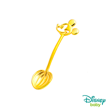 Disney迪士尼系列金飾 黃金湯匙-米奇款