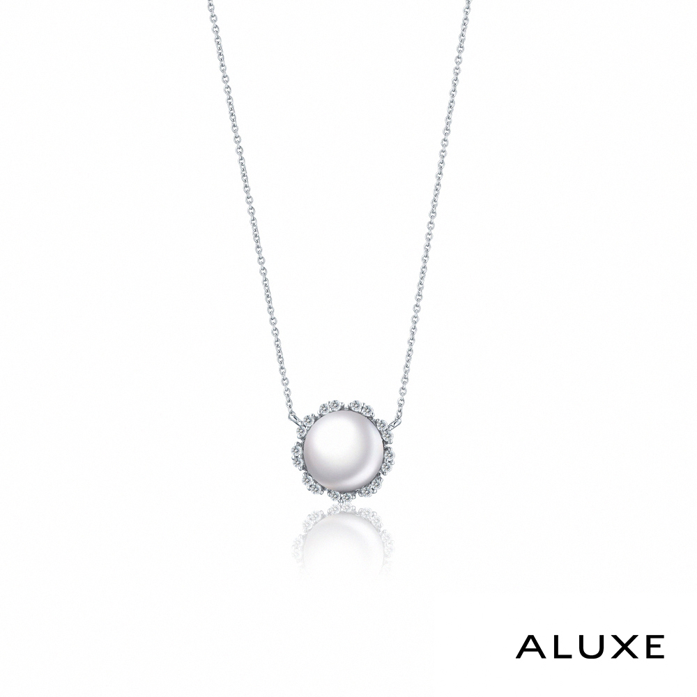 A-LUXE 亞立詩 寵愛系列18K鑽石AKOYA珍珠項鍊