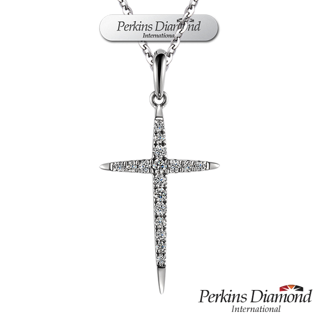 PERKINS 伯金仕 十字架系列 鑽石項鍊