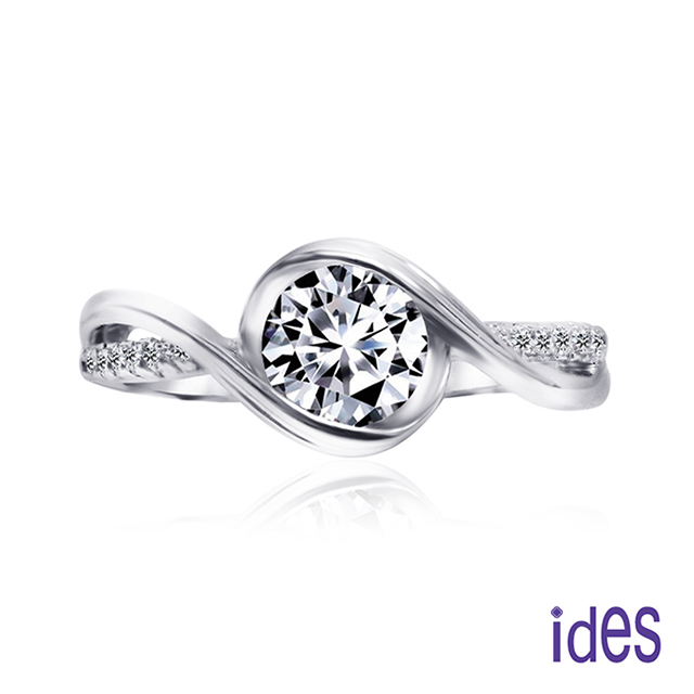 ides愛蒂思 歐美設計結婚週年禮1.02克拉E/VS1八心八箭頂級3EX車工鑽石戒指結婚戒/愛圍繞