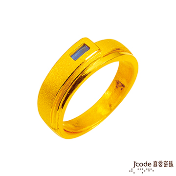 J’code真愛密碼 唯一的你黃金男戒指