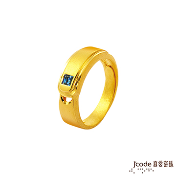 J’code真愛密碼 幸福力量黃金/水晶男戒指