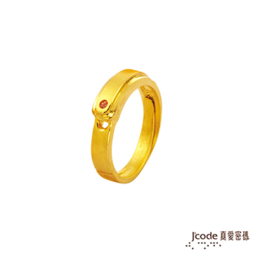 J’code真愛密碼 幸福力量黃金/水晶女戒指