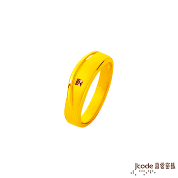 J’code真愛密碼 流星戀人黃金/水晶女戒指