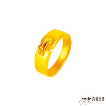 J’code真愛密碼 平凡幸福黃金男戒指