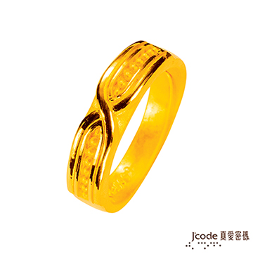 J’code真愛密碼 遇見愛黃金男戒指