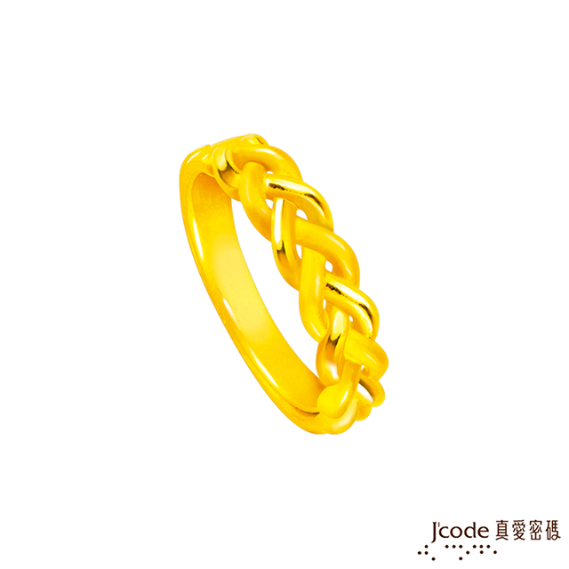J’code真愛密碼 交織未來黃金戒指-大