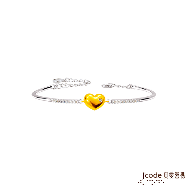 J’code真愛密碼 真愛-愛情種子黃金/純銀手環