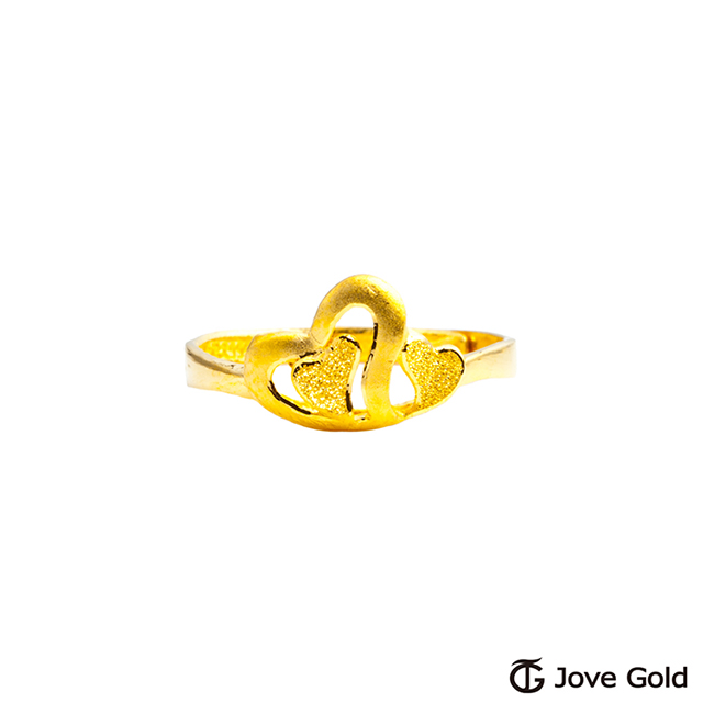 Jove Gold漾金飾 美麗綻放黃金戒指
