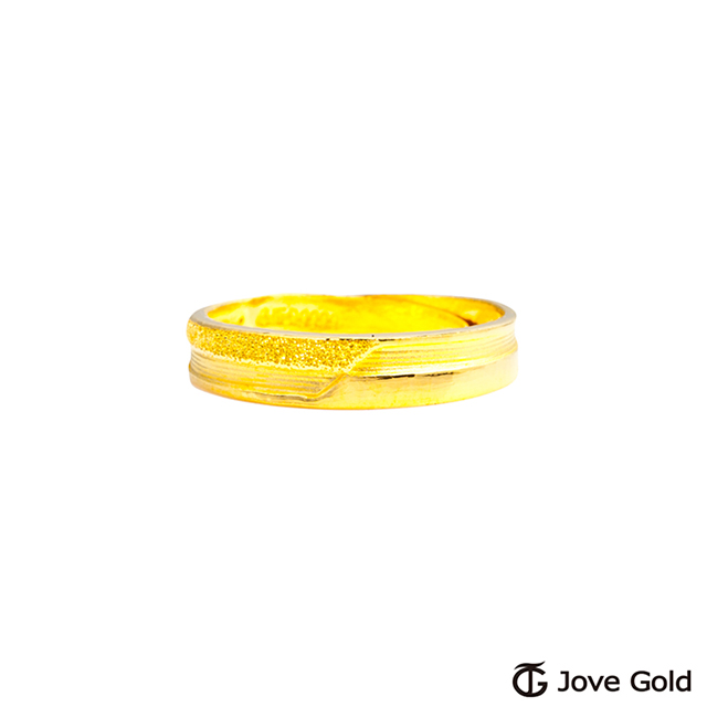 Jove Gold漾金飾 堅定的心黃金女戒指