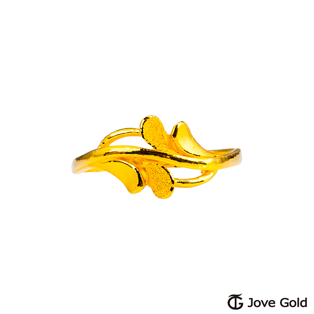 JoveGold漾金飾 慵懶晨光黃金戒指