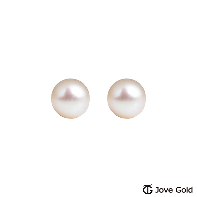 Jove gold 閨蜜黃金/天然珍珠耳環-小
