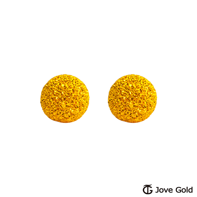 Jove gold 呢喃黃金耳環-大