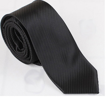 【拉福】斜紋8cm寬版領帶手打領帶 (黑色)