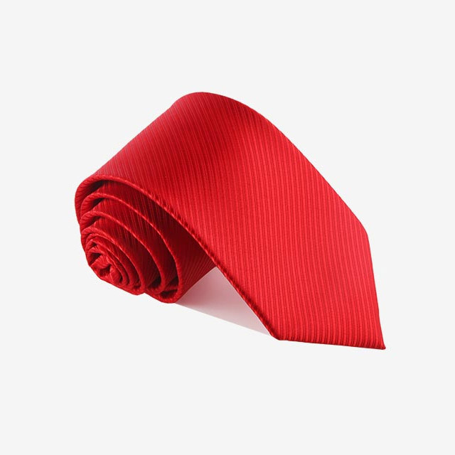 【拉福】斜紋領帶8cm寬版領帶拉鍊領帶(兒童 大紅)