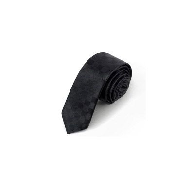 【拉福】格紋6cm窄版領帶手打領帶 (黑色)