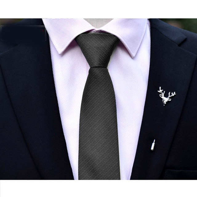 【拉福】】領帶6cm中窄版領帶精工拉鍊領帶(黑)