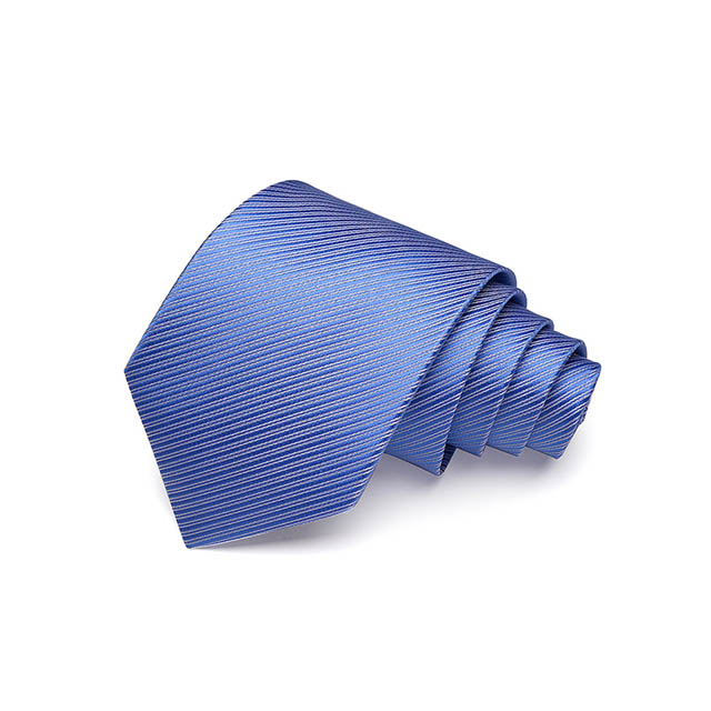 【拉福】防水領帶8cm寬版領帶拉鍊領帶 (兒童天藍)