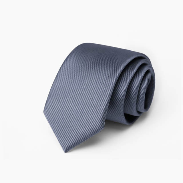 【拉福】領帶中窄版6cm手打領帶(細斜紋 中灰)