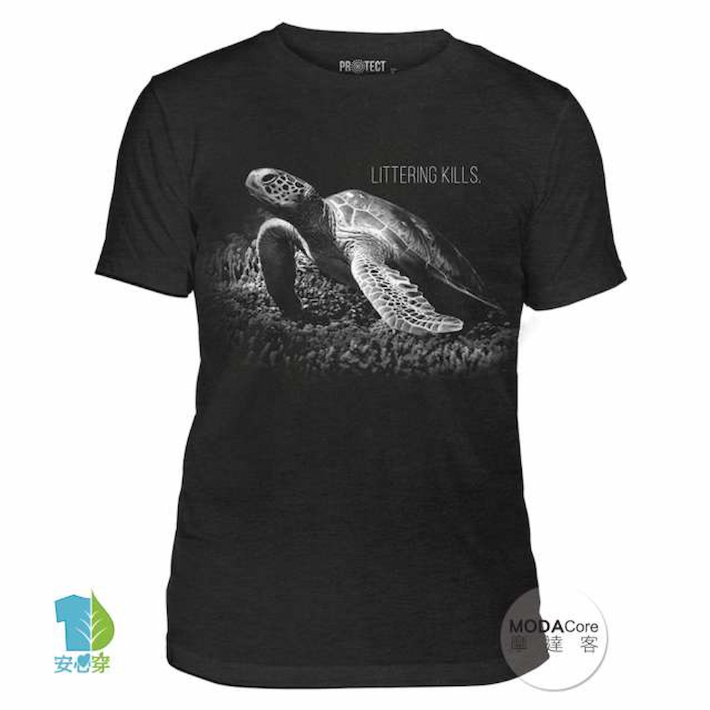 【摩達客】(現貨)美國The Mountain保育系列 拯救海龜 中性短袖紀念T恤