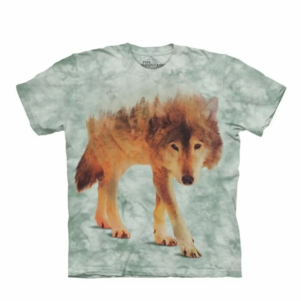 【摩達客】(現貨)美國進口The Mountain 狼來了 純棉環保短袖T恤
